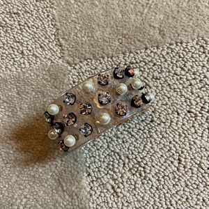 Lucite Crystal Bangle